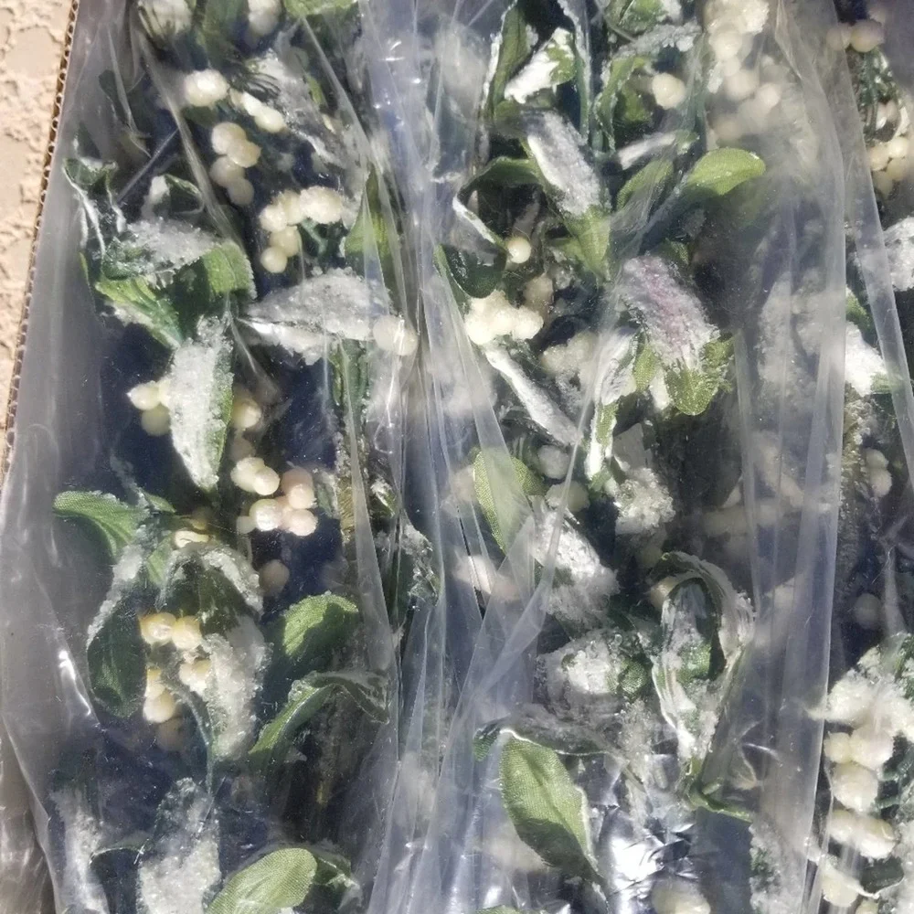 Vintage NEW Mikasa‎ 4 Pc. Green Frost Garlands